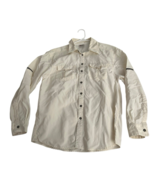 Alpine Design Shirt Mens L Off White Fishing Vented Hiking Casual Long S... - $382.01 MXN