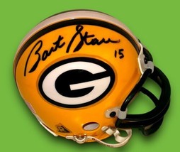 Bart Starr Autographed Signed Green Bay Packers Mini Helmet wAP/COA - £273.55 GBP
