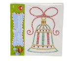 Dritz Iron-On Holiday Rhinestuds Applique - New - Bell - $0.99