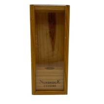 NEWBRIDGE CUISINE Cutlery Wooden Display Box Only with Slide in Plexi Cover - $8.56