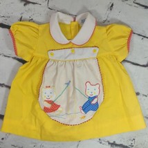 Mayfair Vintage Doll Baby Dress Yellow Pinafore  - £15.29 GBP