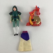 Disney Mulan Movie 5&quot; Doll Figures Warrior Outfit Mushu Dragon Lot Vintage 1998 - £15.78 GBP