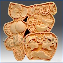 2D Silicone Soap Mold - Great Fortune Character - $23.17