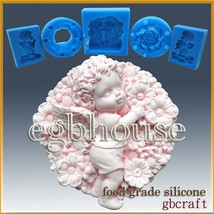 2D Silicone Soap/sugar/fondant/chocolate Mold-Fairy Flora in her bloomin... - £24.93 GBP