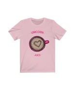 Unicorn Juice Coffee Heart tshirt, Unisex Jersey Short Sleeve Tee - £15.04 GBP