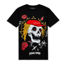 Reason Brand Saint Black Tee Pirate Skeleton T Shirt Short Sleeve Mens S... - £16.34 GBP