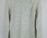 Vintage Tommy Jeans Women&#39;s Sweater Cream With Multi-Color Flecks Size XL - £23.32 GBP