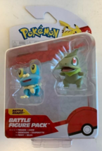 New Jazwares PKW2645 Pokemon 2-Inch Froakie &amp; Axew 2-Pack Battle Figures - £13.22 GBP