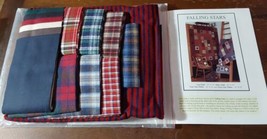 Plum Creek Stars Flannel Quilt Kit Johanna Wilson Book and Fabric Sewing - $174.24 CAD
