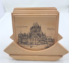 Antique Atelier-Pare&#39;  Wooden coaster set/Rare - $42.13 MXN