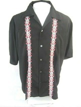 DIAMONDS Men shirt CLUB/DISCO  p2p 27 XL embroidered retro camp Lounge Latin - £17.10 GBP