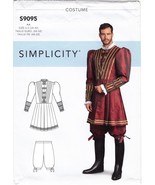 Simplicity Pattern S9095 Renaissance Tudor Historical Costume Mens Szs 3... - $10.00