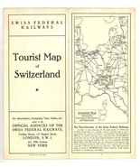 1923 Swiss Federal RR tourist map travel brochure railroad  - £11.08 GBP