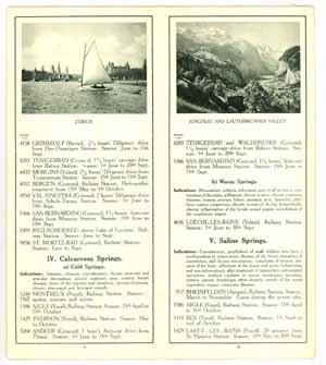 1923 Swiss Federal RR tourist map travel brochure railroad  Item image 2