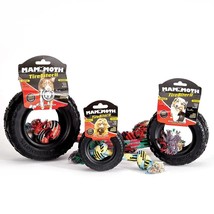Rugged Hard Rubber Mammoth Tire Biter Dog Toy With Rope Aggressive Chewer Tug - £12.31 GBP+