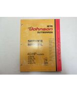 1975 Johnson Outboard 40 HP 40R75 40RL75 40E75 40EL75 Service Manual Jm ... - $56.00 CAD