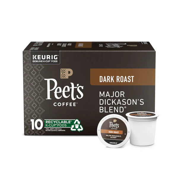 Peet&#39;s Coffee Major Dickason&#39;s Blend Keurig® K-Cup® Pods ( 10)  - £8.77 GBP
