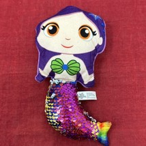 Plush Parade Stuffed Purple Toy Mermaid Sequin Toy Factory - £7.85 GBP