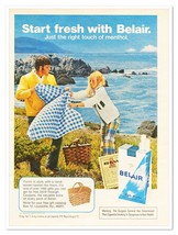 Print Ad Belair Cigarettes Hand-Woven Basket Gift Vintage 1973 Advertisement - £7.62 GBP