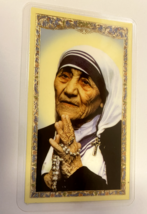 Saint Mother Teresa of Calcutta Laminated Prayer Card, New #2 - $2.97