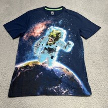 Wonder Nation Dino in Space T-Shirt Sz Youth XXL Blue Cove - £13.65 GBP