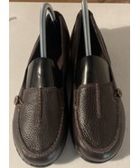 Clark&#39;s Women’s Bendables Ashland Scurry Leather Moccasons brown size 7.5 W - $54.69 CAD
