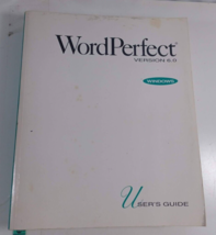 WordPerfect Book for Version 6 for Windows user&#39;s guide paperback good - £4.73 GBP