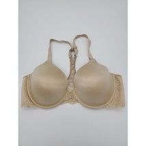 Maidenform Bra 38C Womens Tan Lace Lightly Padded Underwired Front Closure - £16.46 GBP