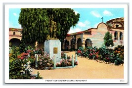 Serra Monument Mission San Juan Capistrano California CA UNP WB Postcard H25 - $2.92