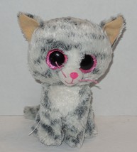 TY Kiki Beanie Babies Boos The Cat Gray plush toy - $9.55