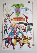1989 Marvel poster:X-Men,Avengers,Punisher,Spiderman,Ironman,Wolverine,Thor,Hulk - £47.95 GBP