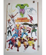 1989 Marvel poster:X-Men,Avengers,Punisher,Spiderman,Ironman,Wolverine,T... - £47.95 GBP