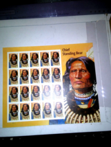 US Stamps/Postage/Sheets Sc #5798 Chief Standing Bear F-VF OG FV $13.60 - £11.99 GBP