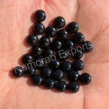 15x15 mm Round Natural Black Onyx Cabochon Loose Gemstone For Jewelry Making - £15.91 GBP+