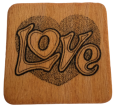 Comotion Rubber Stamp Love Heart Valentines Day Card Making Word Sentiment Craft - £4.81 GBP