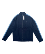 Original Penguin Men Navy Blue Stripe Tape Sleeve Retro Logo Fleece Trac... - $1,125.26 MXN