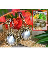 Vintage Brutalist Modernist Abstract Art Pierced Earrings Mixed Metals - €65,08 EUR