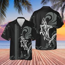 Hot Sale Tribal Shark Pattern Unisex Hawaiian Shirt - £8.23 GBP+