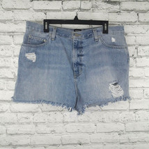 BDG Urban Outfitters Jean Shorts Womens 34 Girlfriend High Rise Distressed Mom - £19.56 GBP