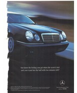 1996 Mercedes Benz E Class Print Ad Automobile Car 8.5&quot; x 11&quot; - $27.65 CAD
