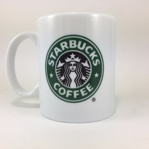 Starbucks Coffee Mug 9 Oz Green Black White Mermaid Logo Classic 2005 - £13.15 GBP