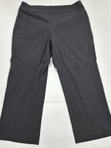 Avenue Gray Pull On Dress Pants Women Size 14p (Measure 35x27) - £10.14 GBP