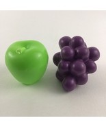 Little Tikes Vintage Pretend Play Food Healthy Fruit Lot Grapes Apple 80... - $33.78 CAD