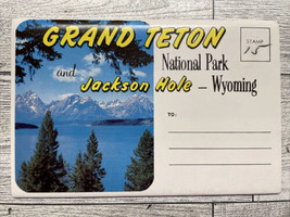 Postcard Grand Teton National Park And Jackson Hole Wyoming  Souvenir - £3.33 GBP