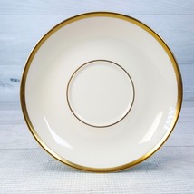 Vintage Pickard 6&quot; Saucer Ivory w Gold Hand Decorated Trim USA - £15.38 GBP