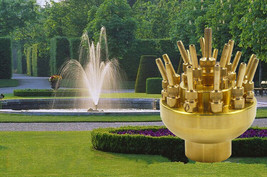 3 Layers Water Fountain Nozzle 19 Sprinklers Adjustable Brass Spray Head... - £115.62 GBP