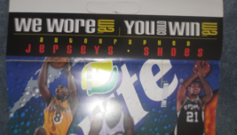 Sprite Cardboard Basketball Pole Sign - Kobe Bryant, Juwan Howard, Tim Dungan 97 - £7.50 GBP