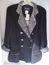 NWT $6200 CHANEL Black Tweed Jacket/Blazer 42/8-10 Paris-Shanghai 10A Collection - £2,286.47 GBP
