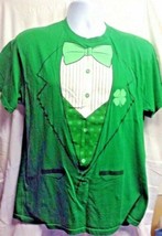 Urban Pipeline Green Irish Tuxedo Tshirt T Shirt Tee Mens Sz Large L st Patricks - £9.31 GBP