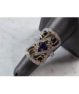 Womens Estate Sterling Silver Gold Tone Ring 6.6g E6274 - $49.50